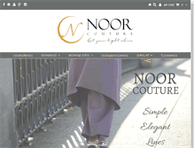 Tablet Screenshot of noorcouture.com